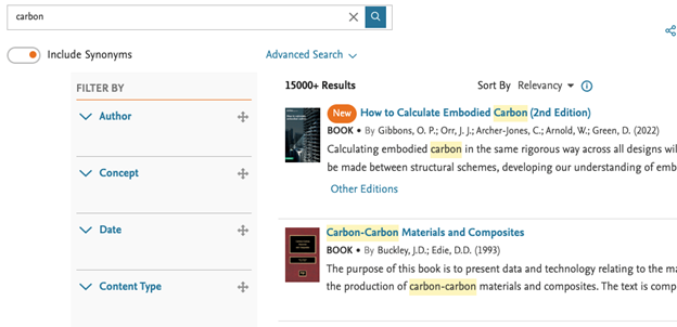 screenshot of Customized Facet Ordering 